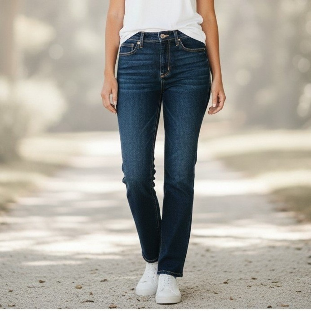 AG Adriano Goldschmied Jeans Women 24R Blue The Harper Essential Straight Leg - Picture 2 of 10